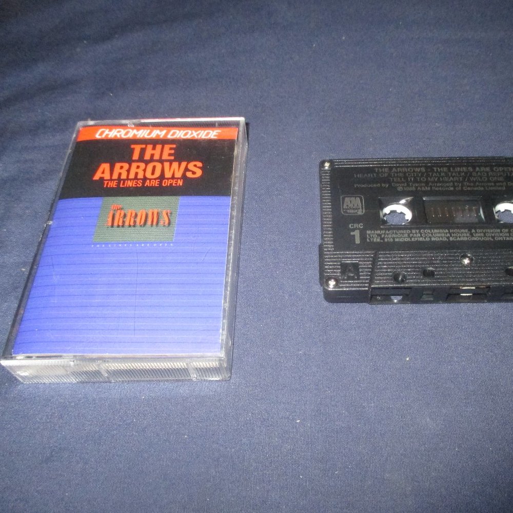 The Arrows - The Lines Are Open on cassette (A & M Records Canada , 1985)